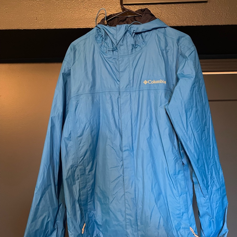 Columbia Navy Blue Rain Jacket